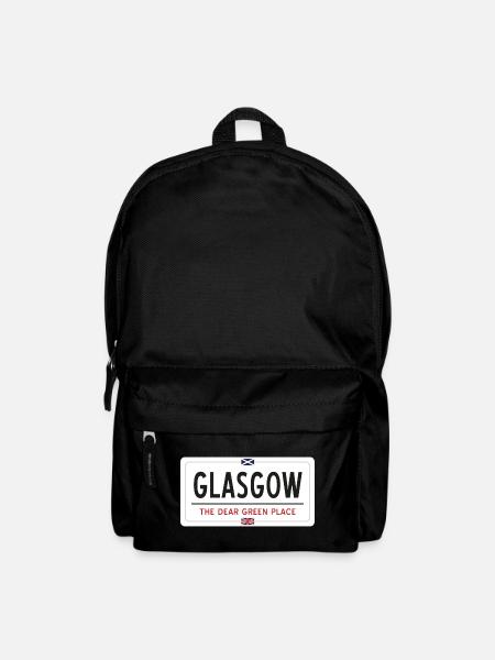 Glasgow Place Name Sign - Backpack - black