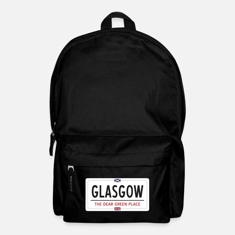 Glasgow Place Name Sign - Backpack - black