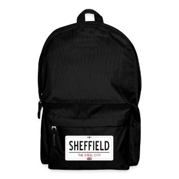 Ortsschild Sheffield - Rucksack - Schwarz - Vorne
