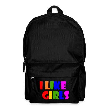 I like girls - Rucksack - Schwarz - Vorne