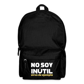 No Soy Inutil Servo de Ejemplo - Rucksack - Schwarz - Vorne
