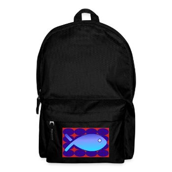 HUMOUR. POISSON. POISSON D'AVRIL. HUMOUR. MER - Sac à dos - noir - Devant