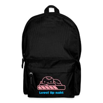 Level Up, Bald-Papa! - Rucksack - Schwarz - Vorne