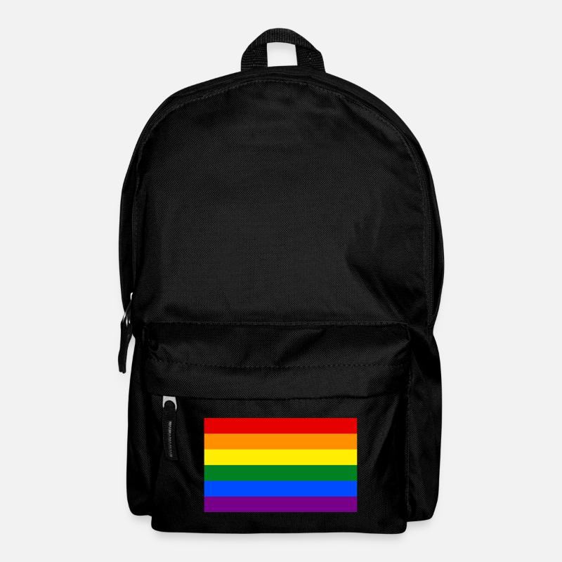 Pride Fahne, LGBTQ - Rucksack - Schwarz