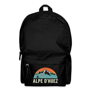 Alpe d'Huez Retro-Rennen - Rucksack - Schwarz - Vorne
