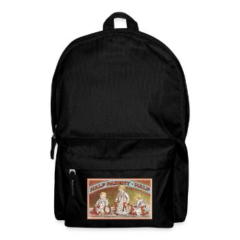 Half Parent, Half Coffee – Vintage Look - Backpack - black - Front