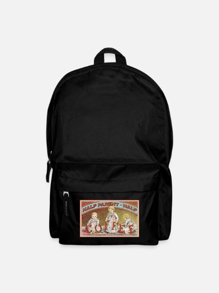 Half Parent, Half Coffee – Vintage Look - Rucksack - Schwarz