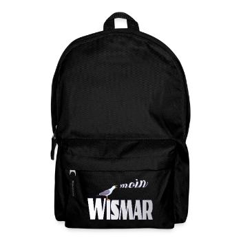 Wismar Möwe & Moin Ostsee - Rucksack - Schwarz - Vorne