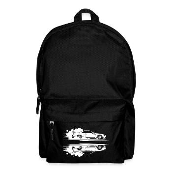 Drift Minimalistischer fahrender Rennwagen - Rucksack - Schwarz - Vorne