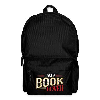 I'm a book lover retro typography - Backpack - black - Front