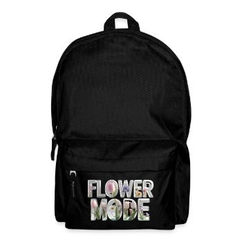 FLOWER MODE – 3D Letters voller Blütenpracht - Rucksack - Schwarz - Vorne