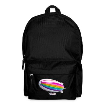 Rainbow Zeppelin Print - Backpack - black - Front