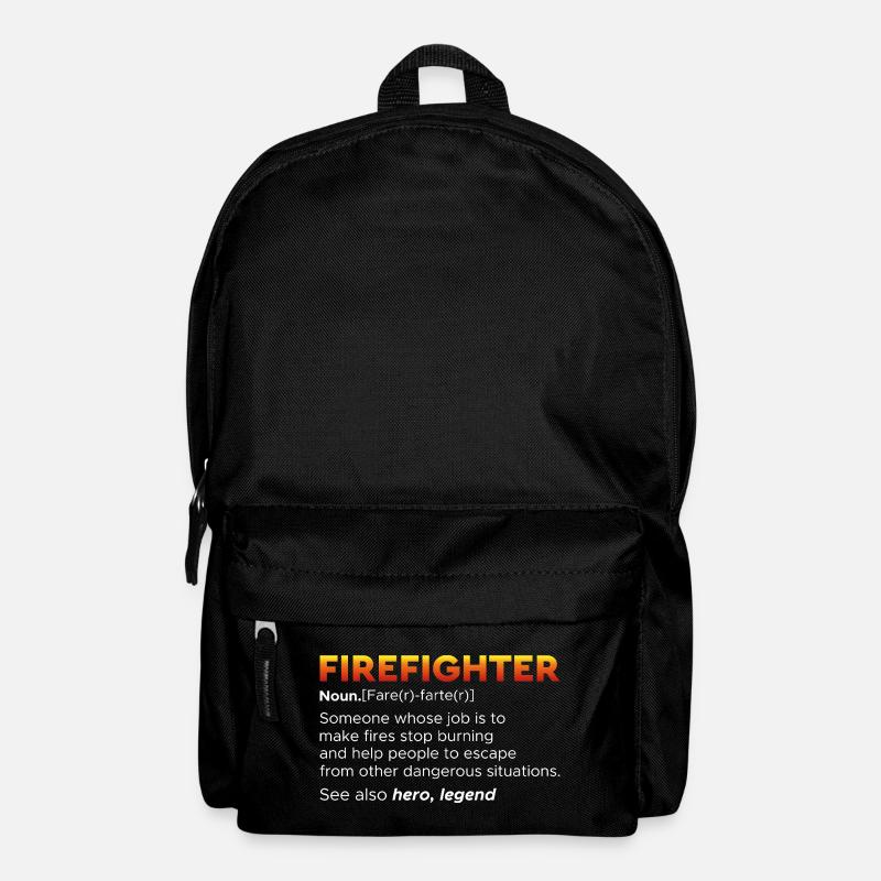 Feuerwehr - Rucksack - Schwarz