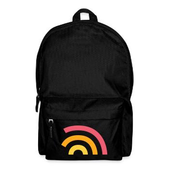 Rainbow Logo - Backpack - black - Front