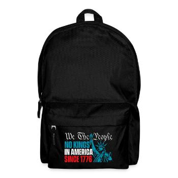 We The People No Kings America Patriotic - Backpack - black - Front