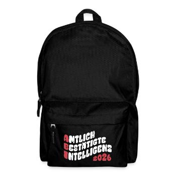 Abi 2026 - Abitur - Retro Flow Style Geschenk - Rucksack - Schwarz - Vorne