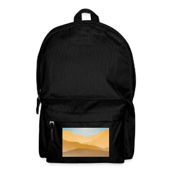 Golden peaks at sunrise - Backpack - black - Front