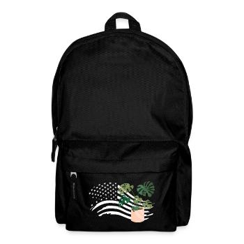 American Flag Plant Lover Plants - Backpack - black - Front