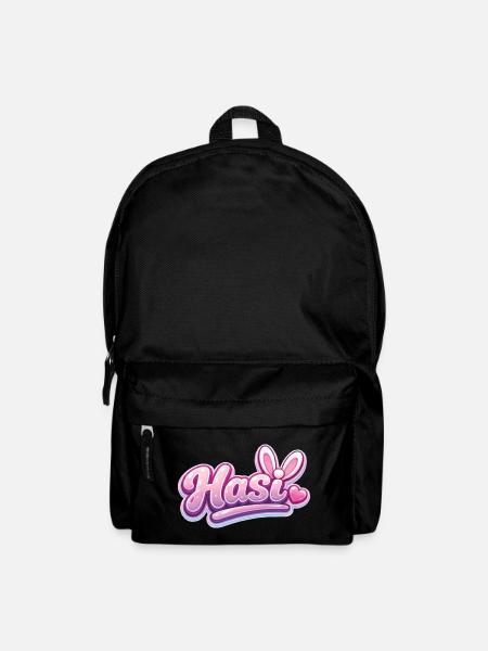 Hasl Herz Schriftzug Pink Glam - Rucksack - Schwarz
