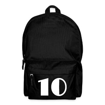 10. 10 YEARS. 10th ANNIVERSARY. 10 YEAR ANNIVERSARY. - Backpack - black - Front