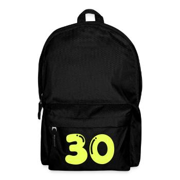 Neon 30 Birthday Design - Backpack - black - Front