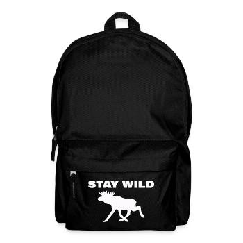 Restez sauvage - Sac à dos - noir - Devant