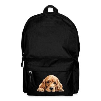 Cocker Spaniel Hund - Rucksack - Schwarz - Vorne