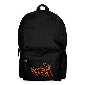 Graffiti Orange Handlettering Stuttgart - Rucksack - Schwarz - Vorne