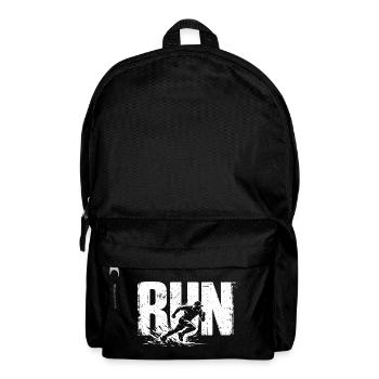 Run Shirt Running Fitness Runner Gift - Backpack - black - Front