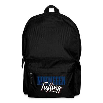 Norwegen Fishing - Angler Geschenk - Rucksack - Schwarz - Vorne