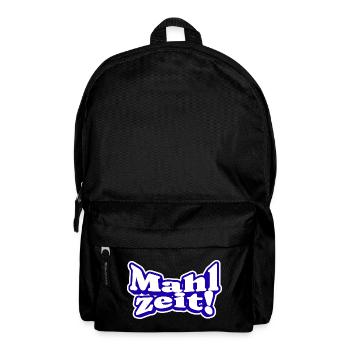 Endlich Mahlzeit! Guten Appetit - Rucksack - Schwarz - Vorne