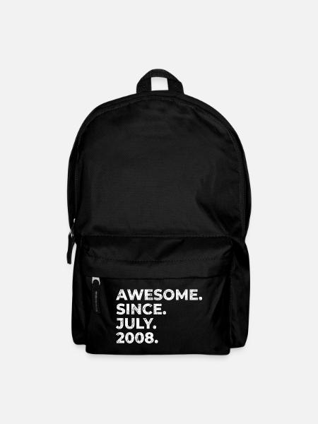 Seit Juli 2008 – Awesome Vintage Typo - Rucksack - Schwarz