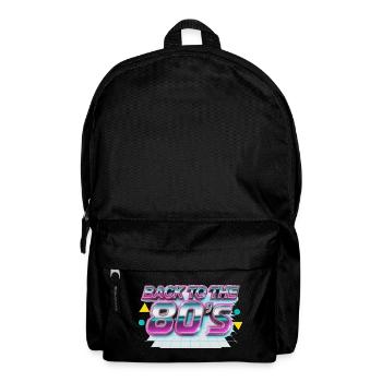 Back to the 80s Neon Retro - Rucksack - Schwarz - Vorne