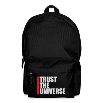 Trust The Universe Spirituell Universum Zitat Logo - Rucksack - Schwarz - Vorne