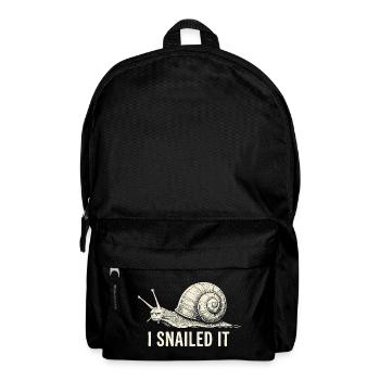 T-shirt cartoon Snailed It - Sac à dos - noir - Devant
