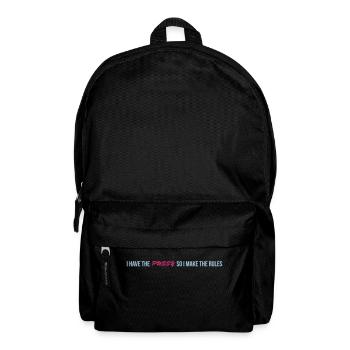 i have the pussy so i make the rules - Backpack - black - Front