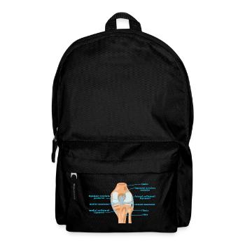 Physio genou d’anatomie Bracelet croisé Ménisque - Sac à dos - noir - Devant