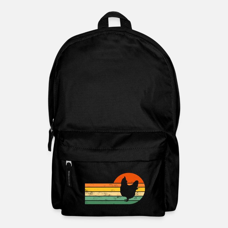 Huhn Hühner - Rucksack - Schwarz