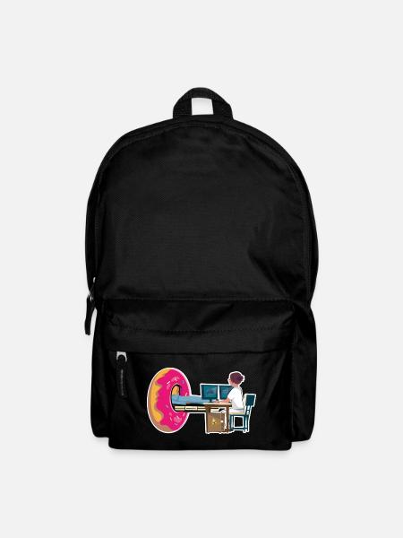 Woman Manip Radio Scanner Irm Donut Radiology - Backpack - black