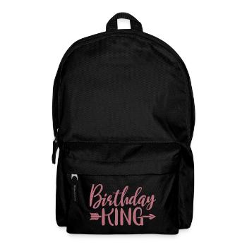 Birthday King - Cooles Geburtstagsparty-Geschenk für Männer - Rucksack - Schwarz - Vorne
