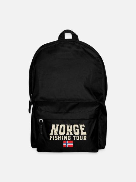 Norwegen Angeltour Angeln Angler Fischen - Rucksack - Schwarz