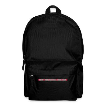 Date Erreurs Citation Logo - Sac à dos - noir - Devant