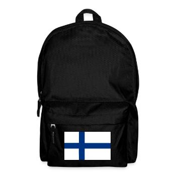 finnische flagge - Rucksack - Schwarz - Vorne
