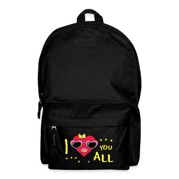 Je vous aime tous - Sac à dos - noir - Devant