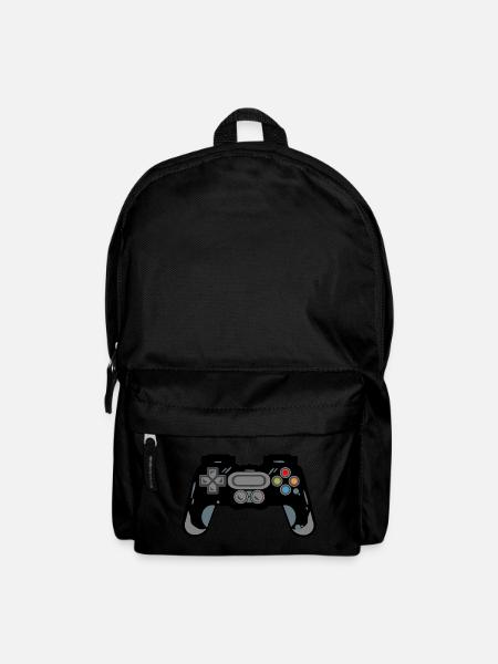 Retro Controller Silhouette - Backpack - black