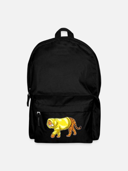 Tiger Winter Hoodie - Rucksack - Schwarz