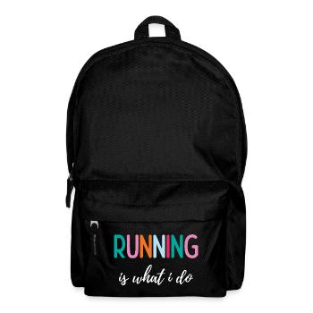 Courir, c’est ce que je fais - Sac à dos - noir - Devant
