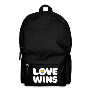 Pride Month LGBTQ - Love Wins - Backpack - black - Front