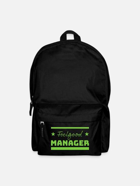 Tshirt Feelgood Manager Stars green - Rucksack - Schwarz