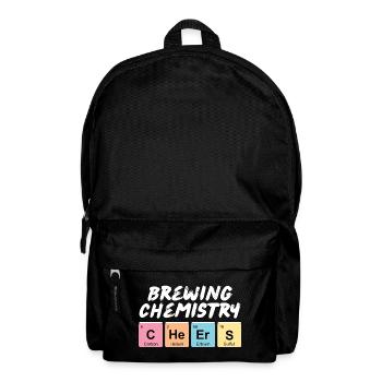 Inscription amusante avec les noms des éléments chimiques - Sac à dos - noir - Devant